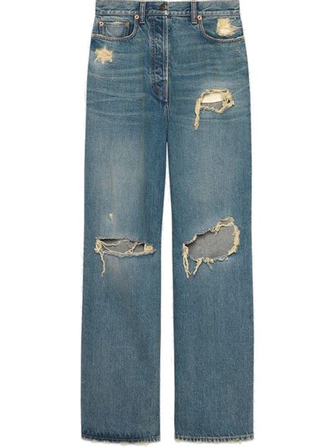 real gucci jeans|gucci distressed jeans.